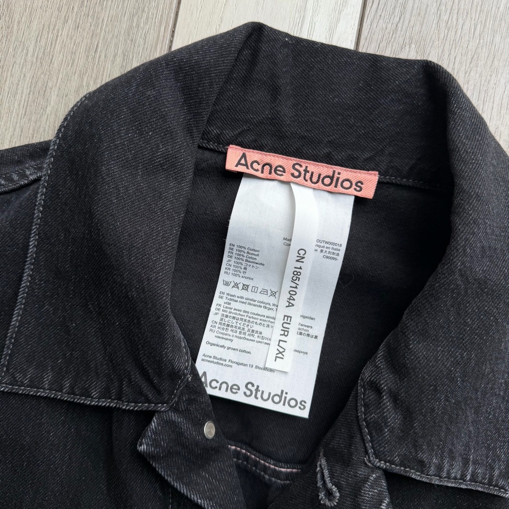 Acne Dark Denim Jacket - Picture 8 of 8